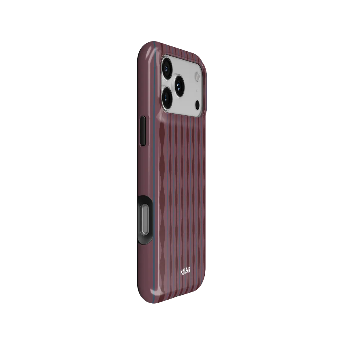 Mulberry | Burgundy Wavy Textured iPhone Case