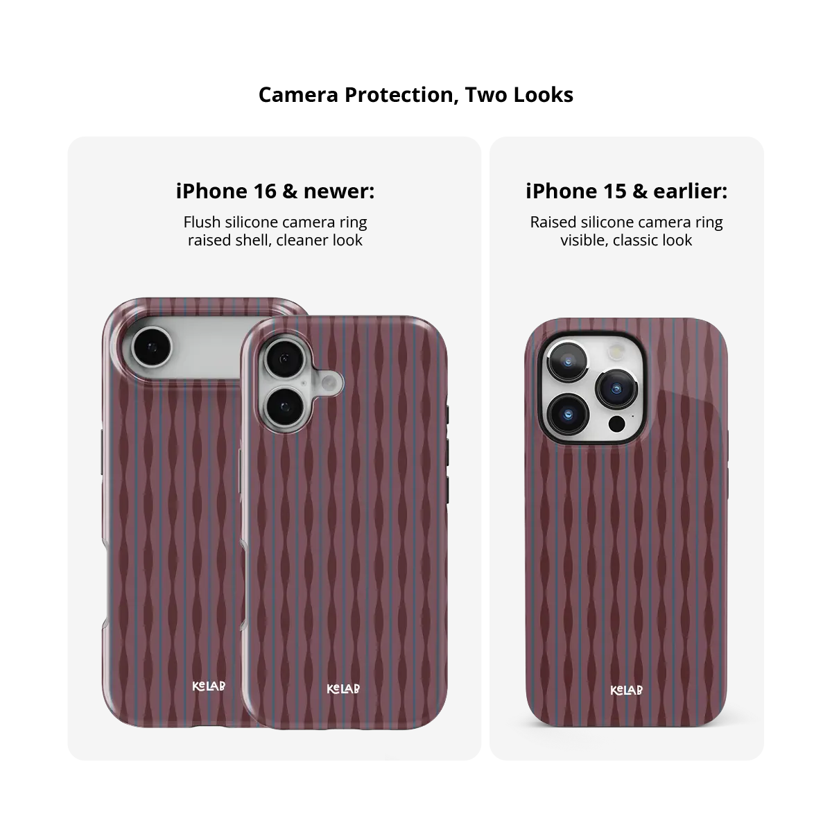 Mulberry | Burgundy Wavy Textured iPhone Case