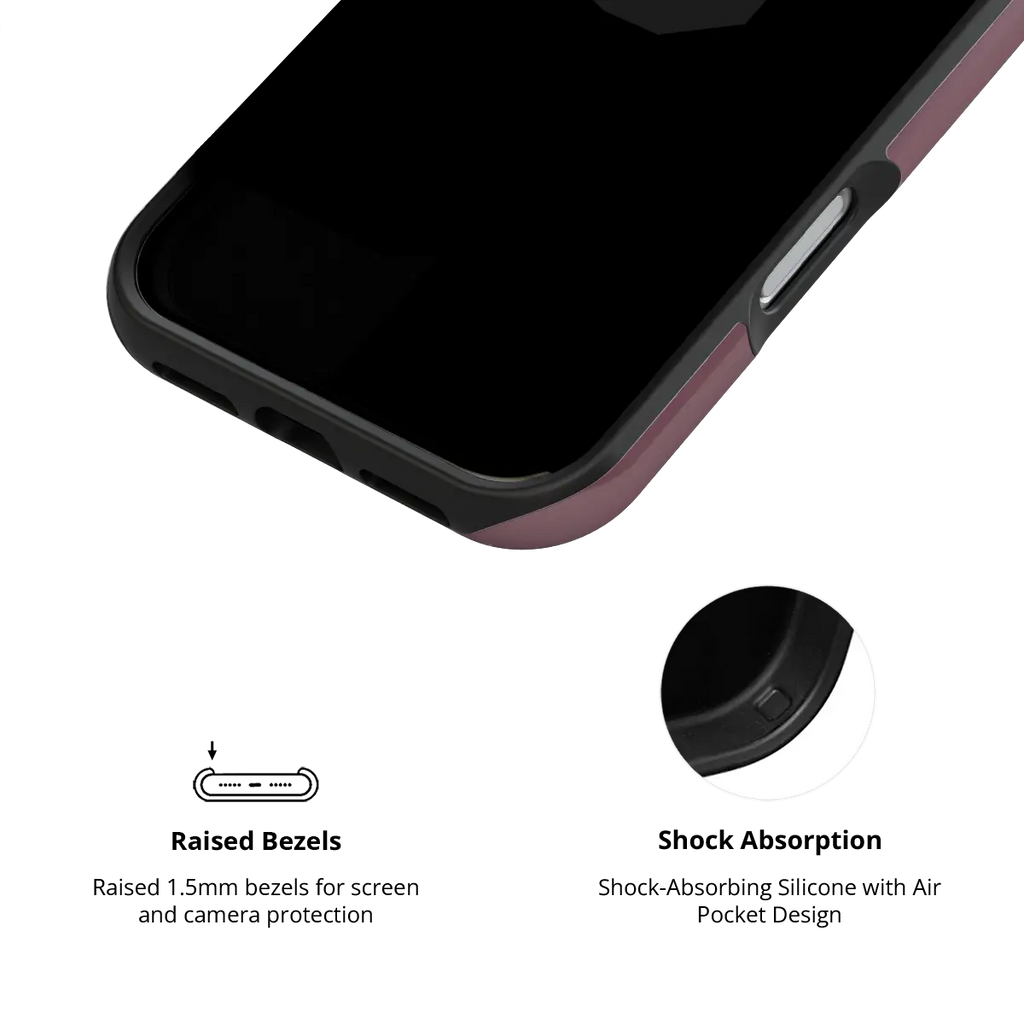 Mulberry | Burgundy Wavy Textured iPhone Case