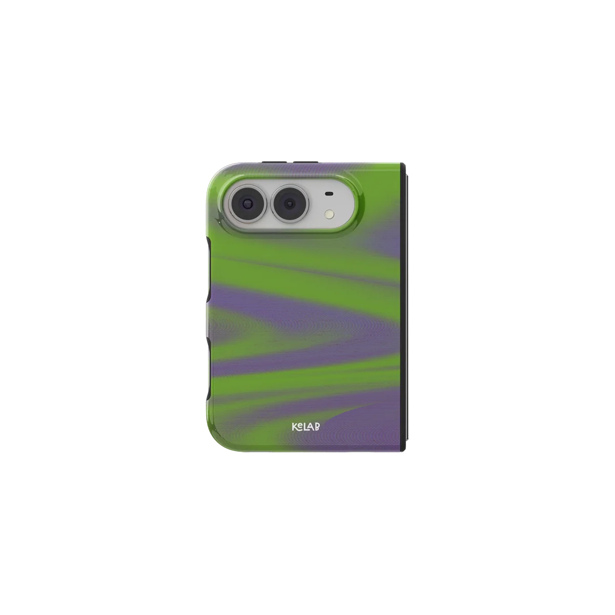 Purple Haze | Y2K Neon Green Abstract Wave iPhone Case