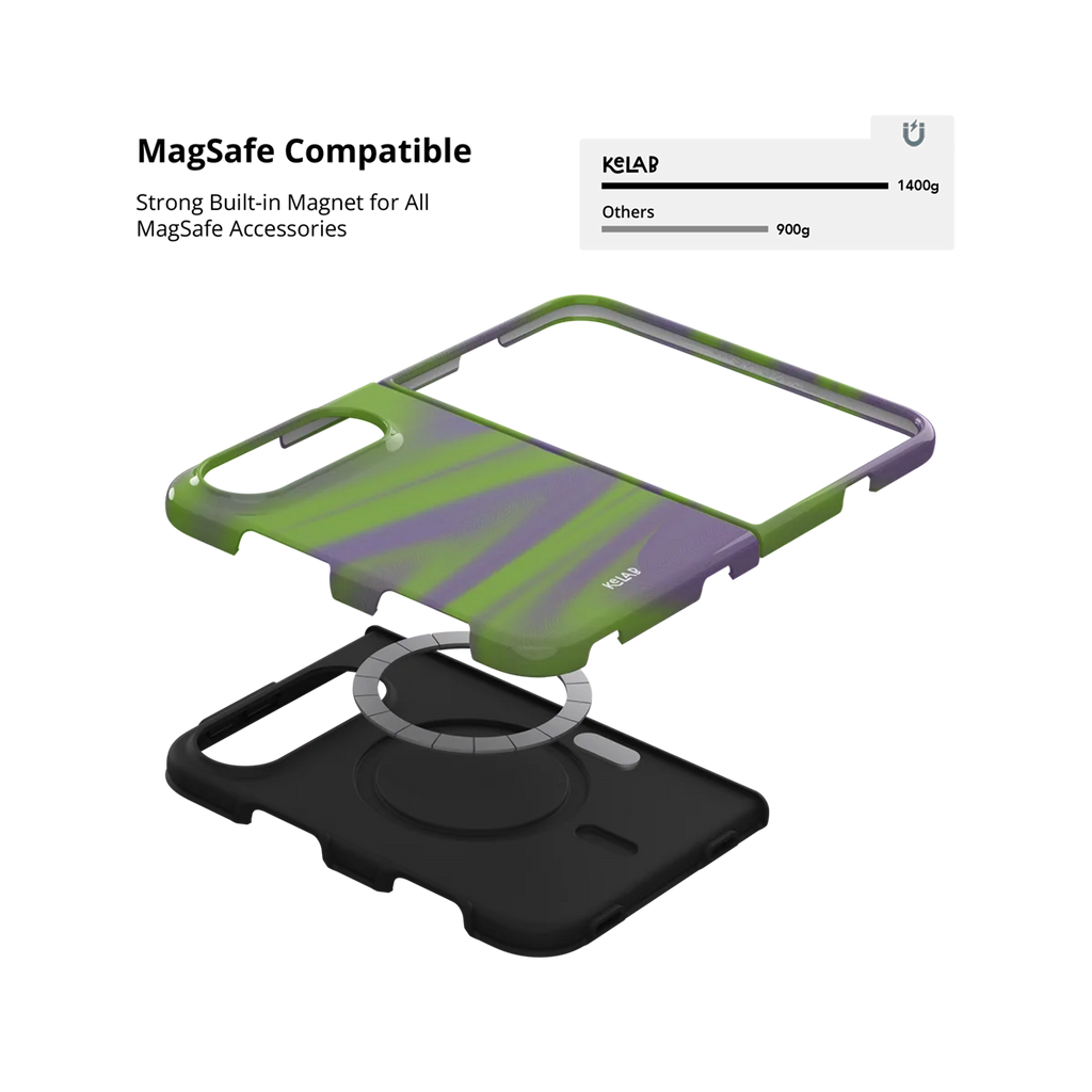 Purple Haze | Y2K Neon Green Abstract Wave iPhone Case