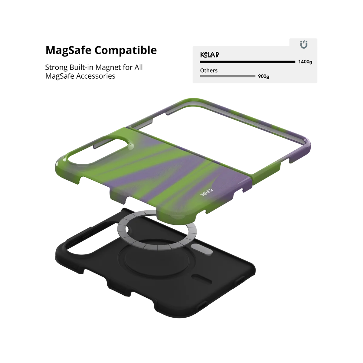 Purple Haze | Y2K Neon Green Abstract Wave iPhone Case