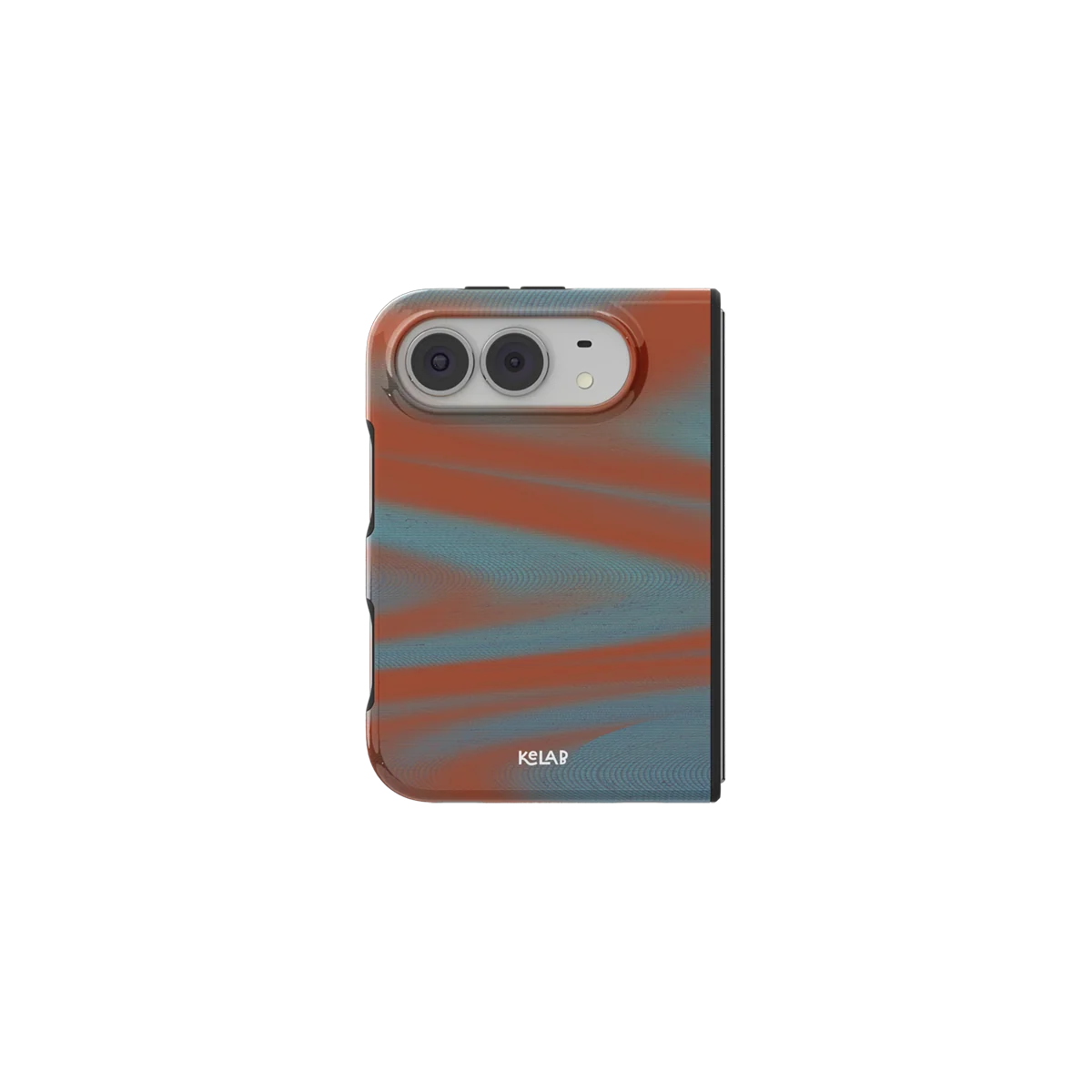 Aalto | Y2K Orange Abstract Wave iPhone Case