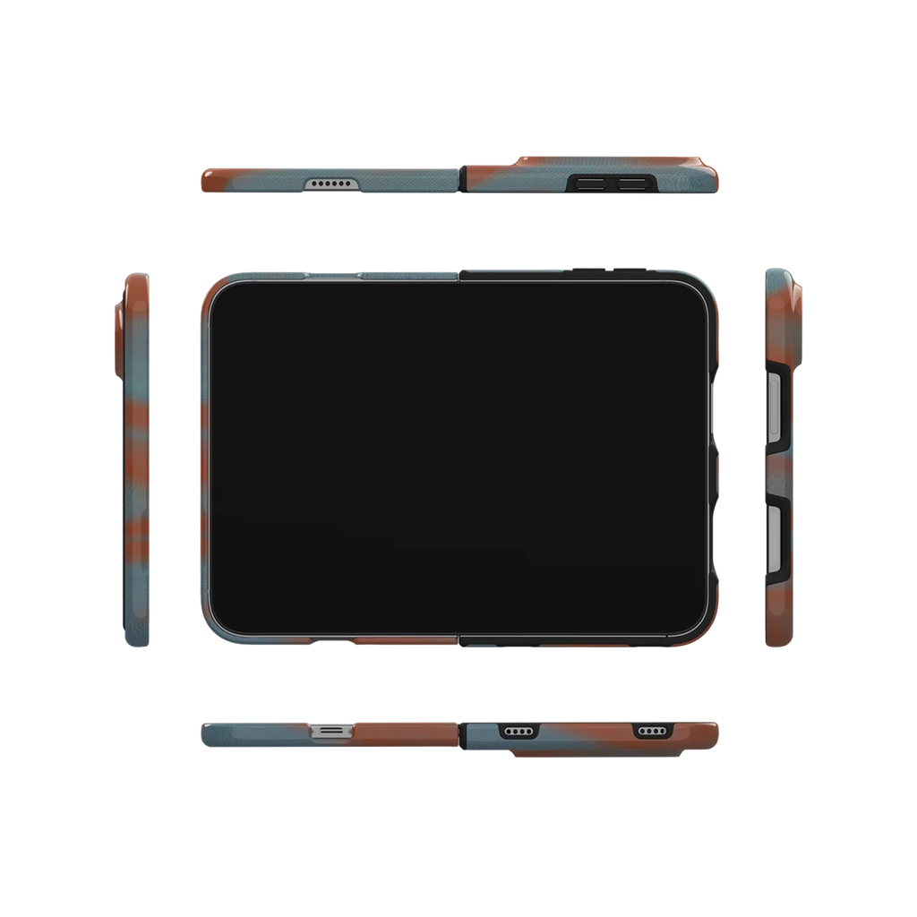 Aalto | Y2K Orange Abstract Wave iPhone Case