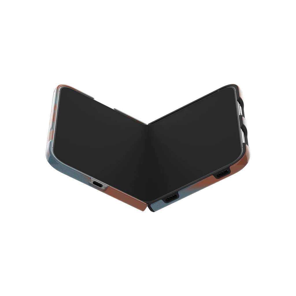 Aalto | Y2K Orange Abstract Wave iPhone Case