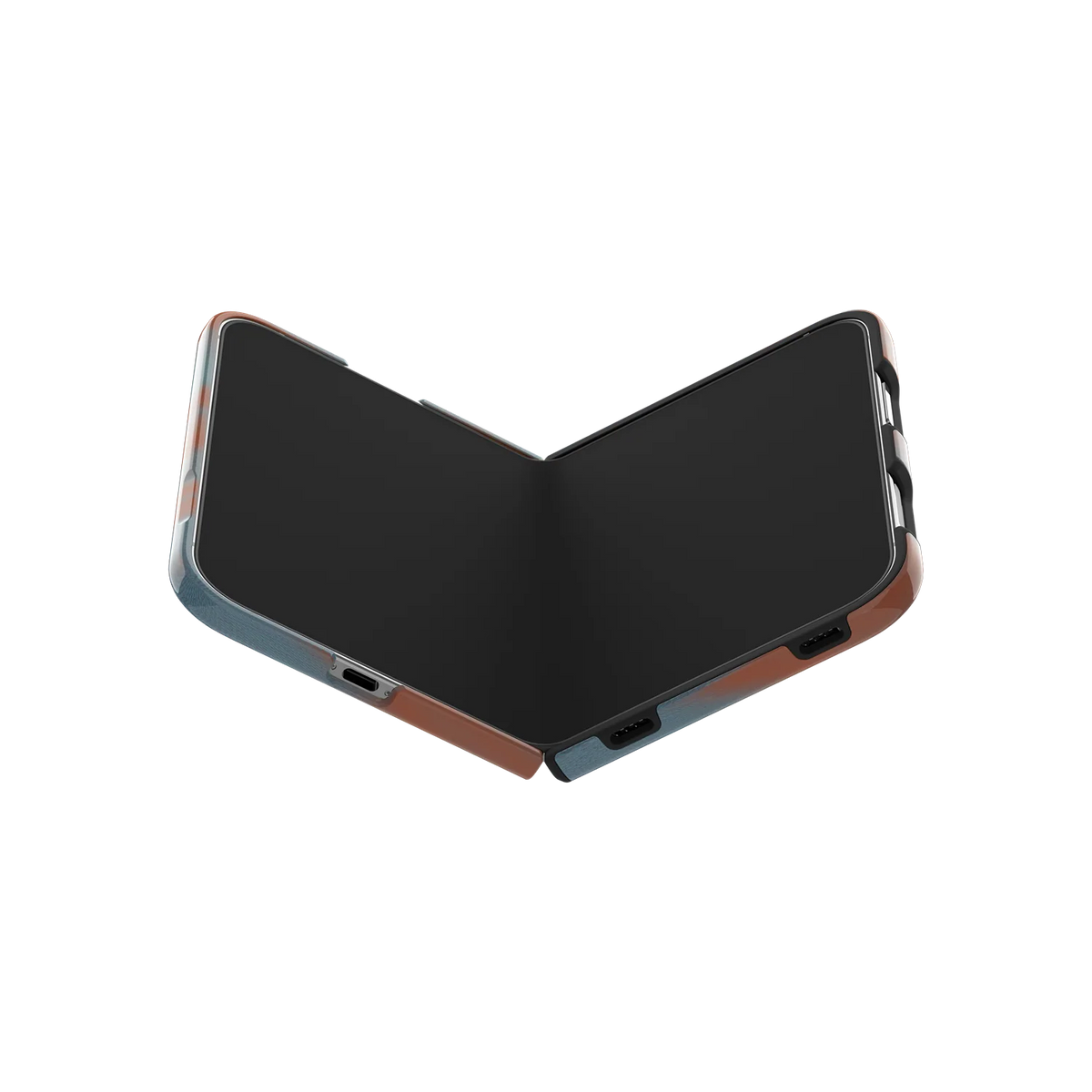 Aalto | Y2K Orange Abstract Wave iPhone Case