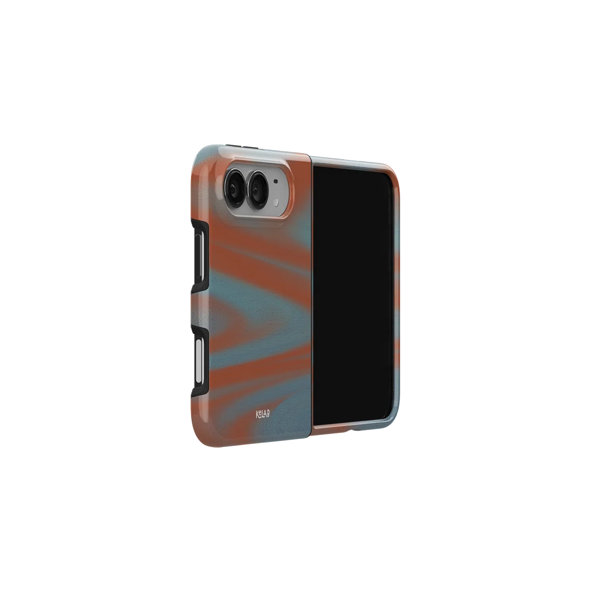 Aalto | Y2K Orange Abstract Wave iPhone Case