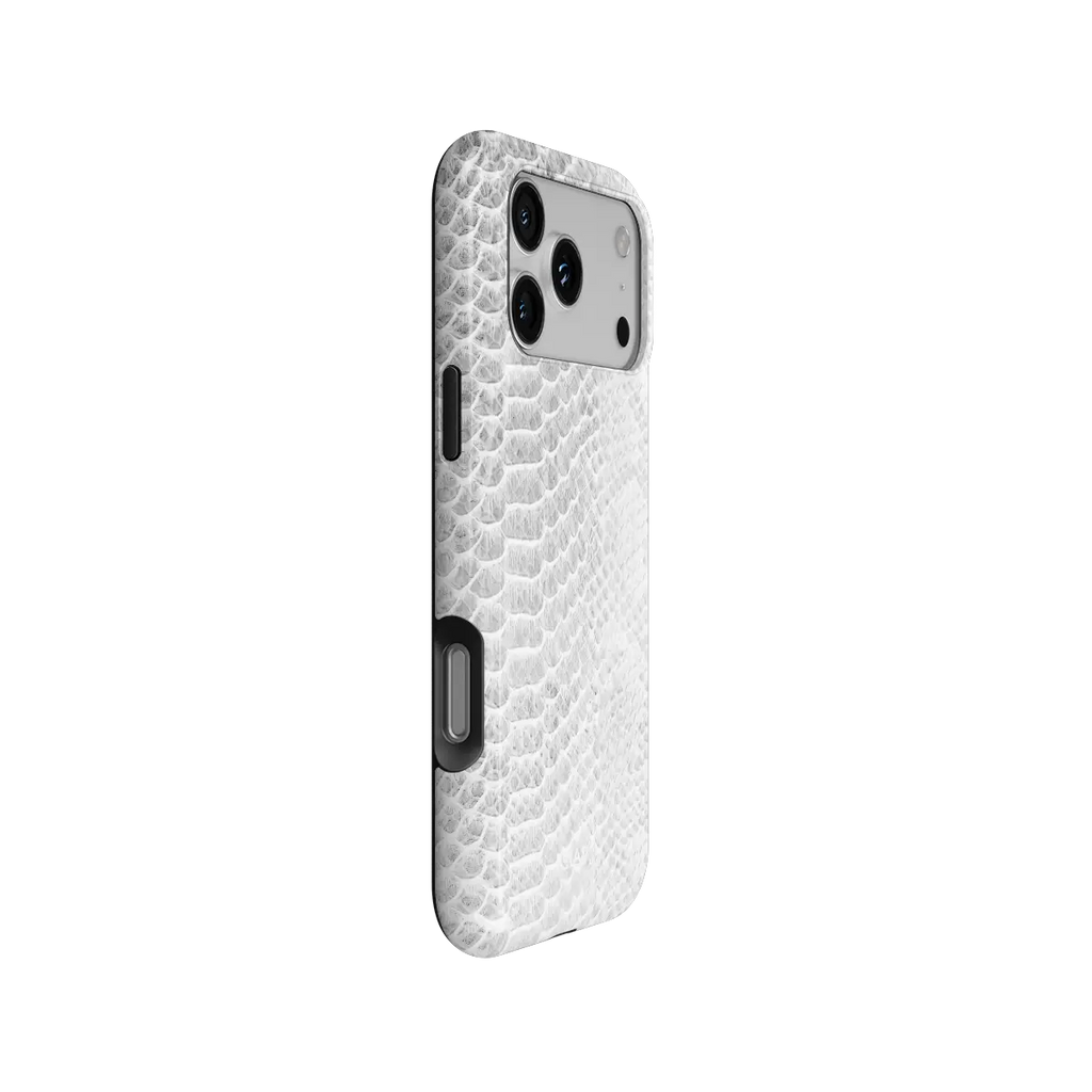 White Venom | Snake Skin Print iPhone Case