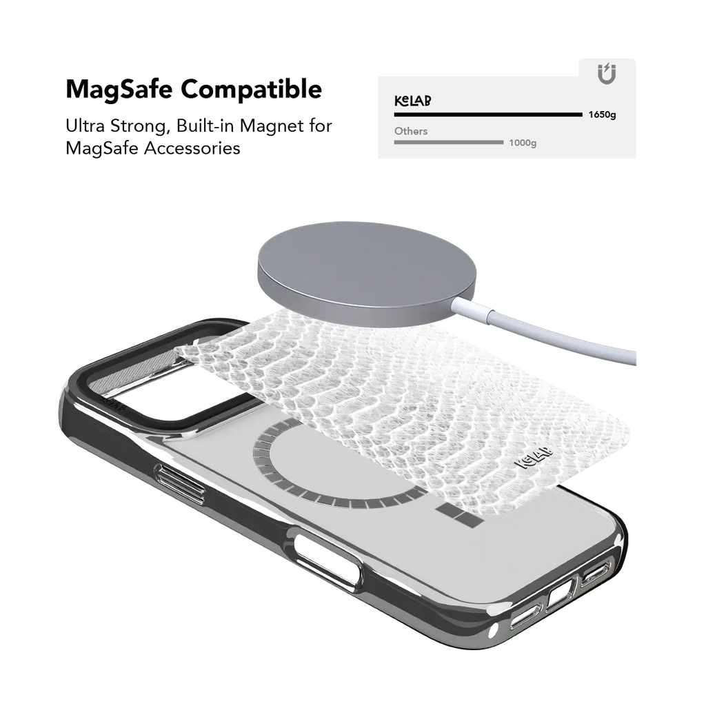 White Venom | Snake Skin Print iPhone Case