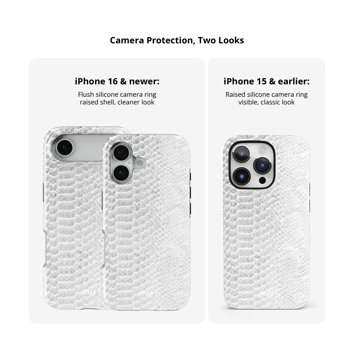 White Venom | Snake Skin Print iPhone Case