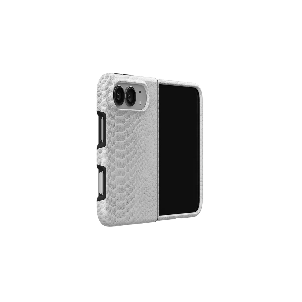White Venom | Snake Skin Print iPhone Case