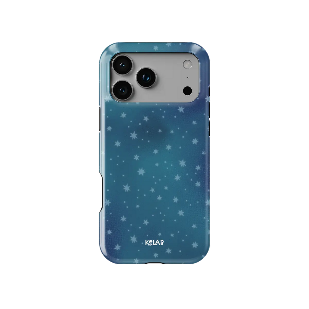 Moon Mist | Starry Midnight Blue iPhone Case