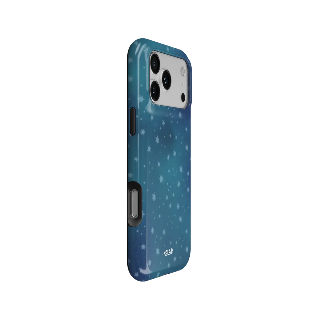 Moon Mist | Starry Midnight Blue iPhone Case