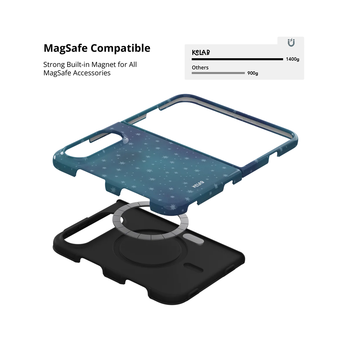 Moon Mist | Starry Midnight Blue iPhone Case