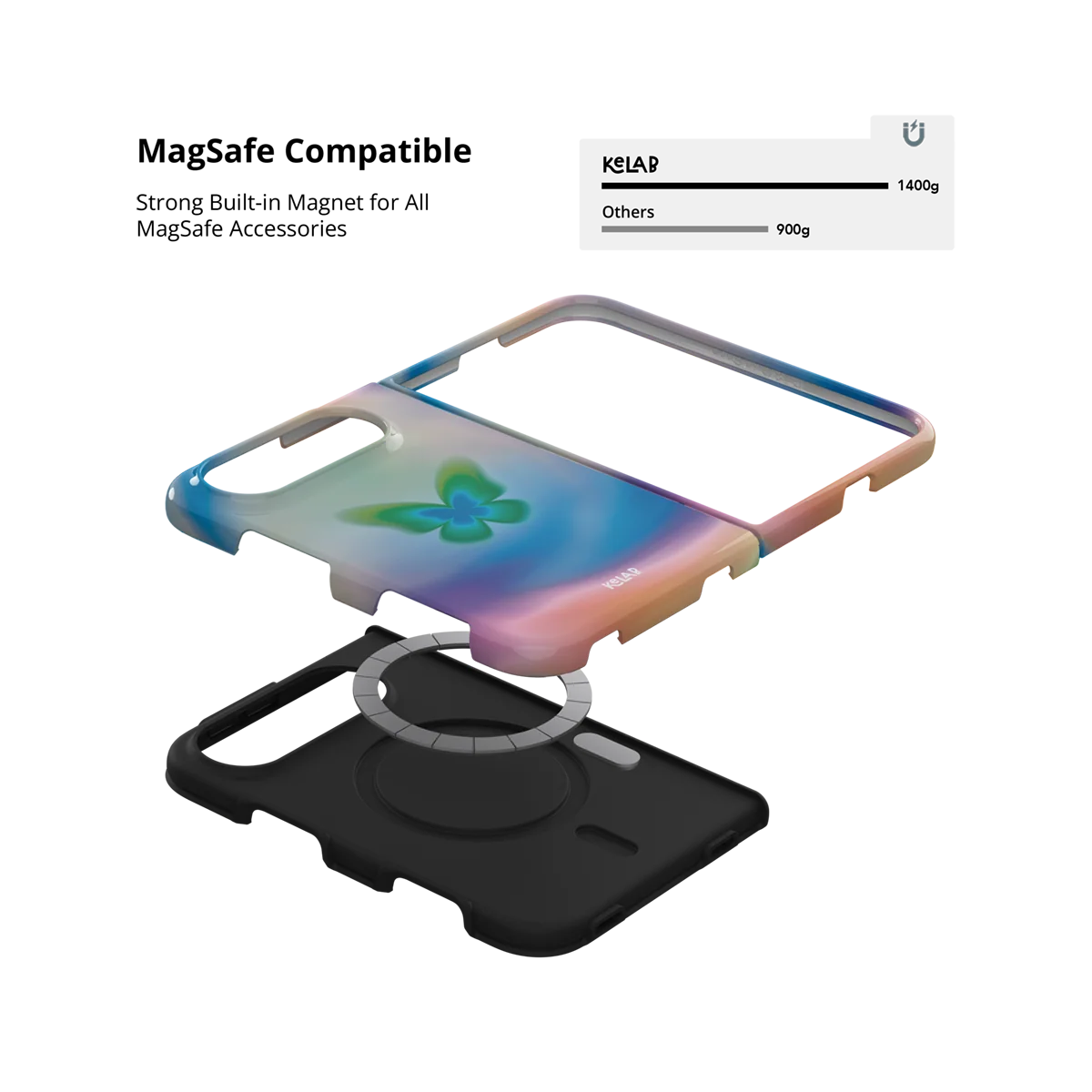 Celestial Wings | Gradient Butterfly iPhone Case