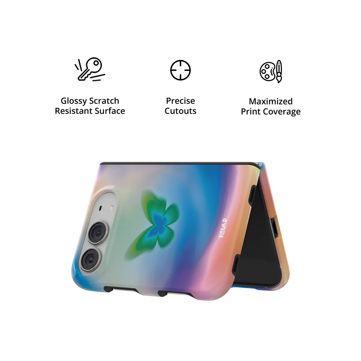 Celestial Wings | Gradient Butterfly iPhone Case