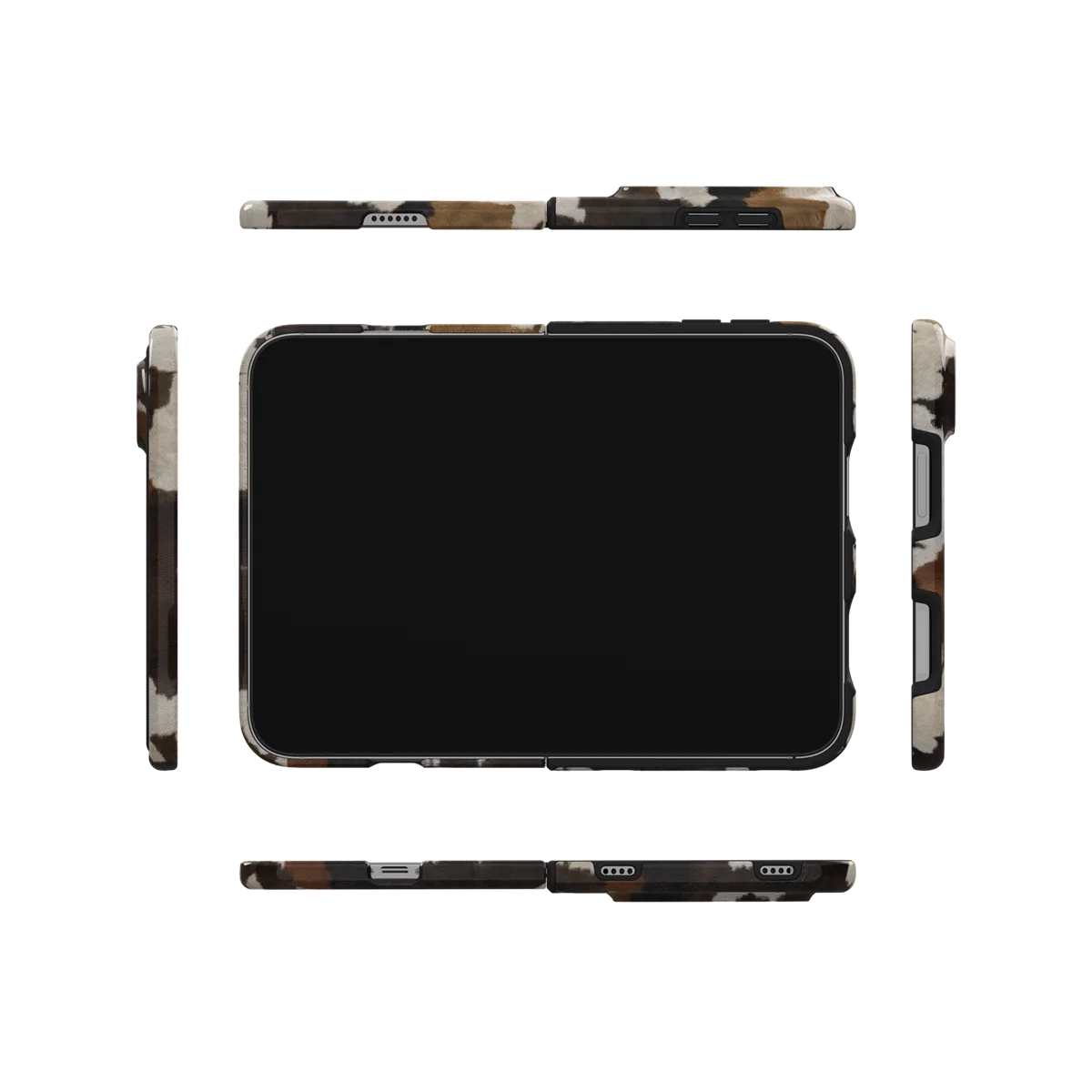 Cattle Drive | Brown & Black Cow Print iPhone Case