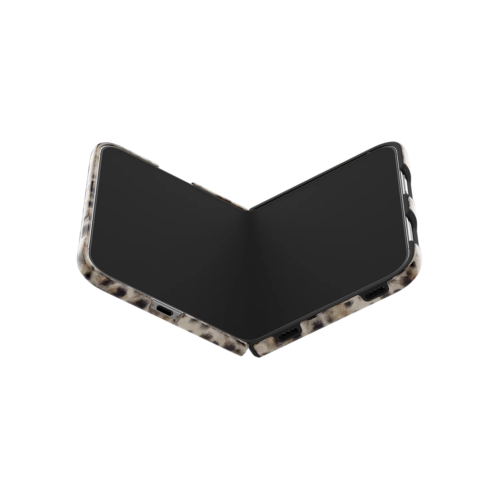 Arctic Aristocrat | Beige Cheetah Print iPhone Case