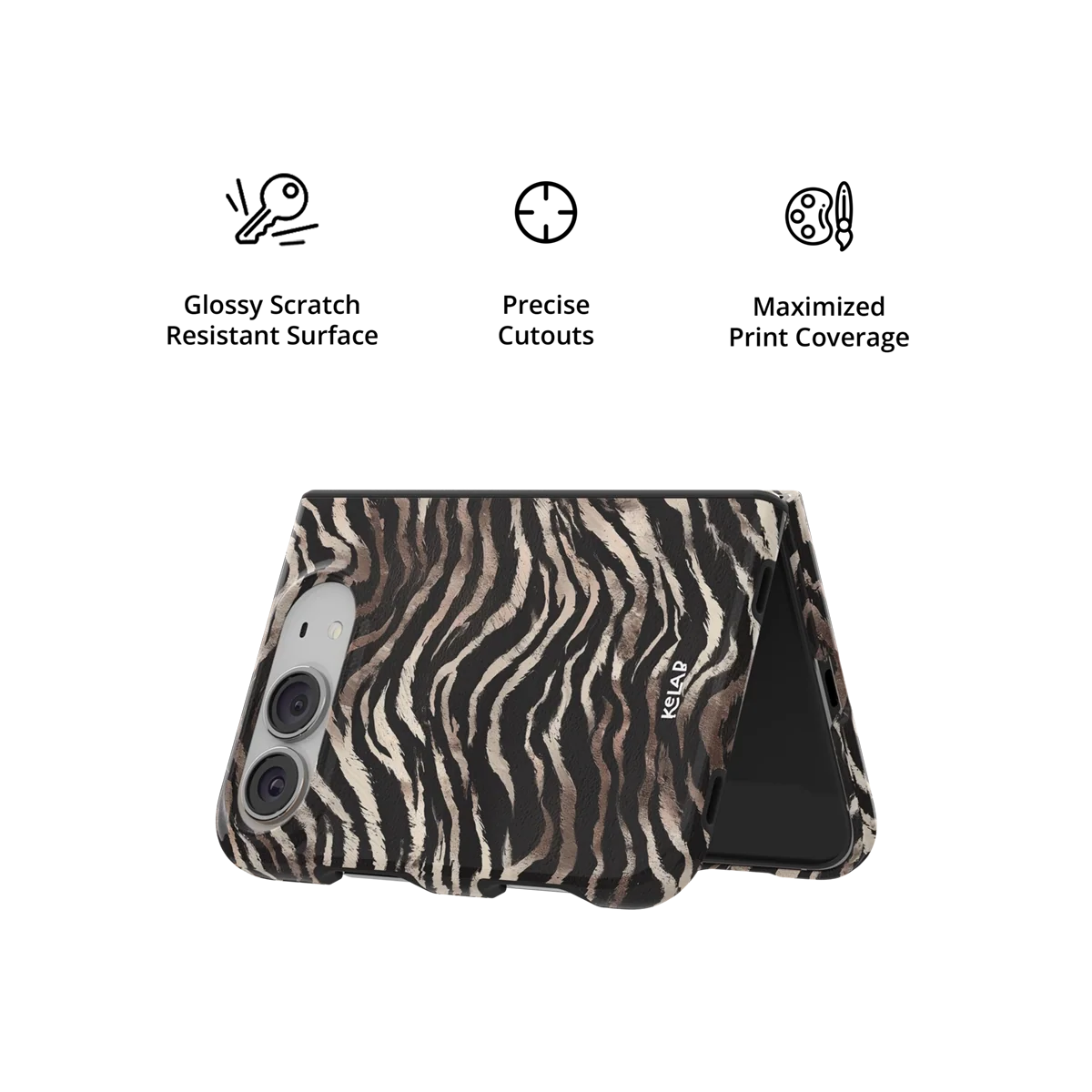 Shadow Striker | Zebra Stripe iPhone Case