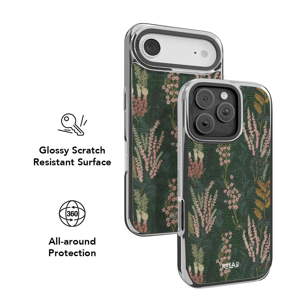 Heather & Hearth | Dark Academia Floral iPhone Case