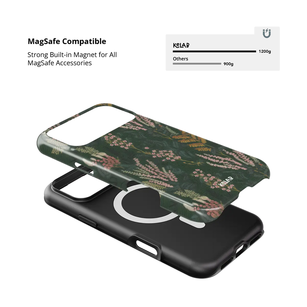 Heather & Hearth | Dark Academia Floral iPhone Case