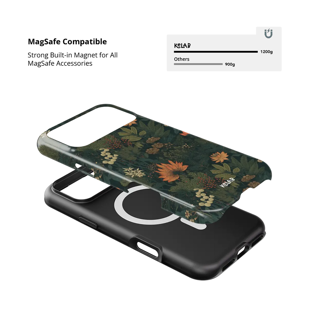 Elderberry Enchantment | Dark Academia Floral iPhone Case