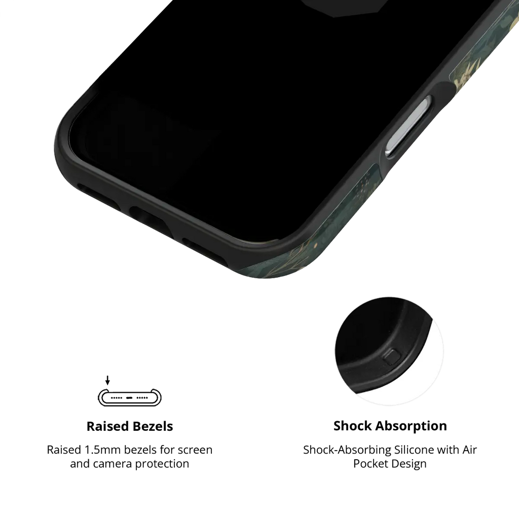 Elderberry Enchantment | Dark Academia Floral iPhone Case