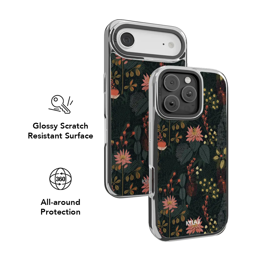 Starlit Botanica | Midnight Floral iPhone Case