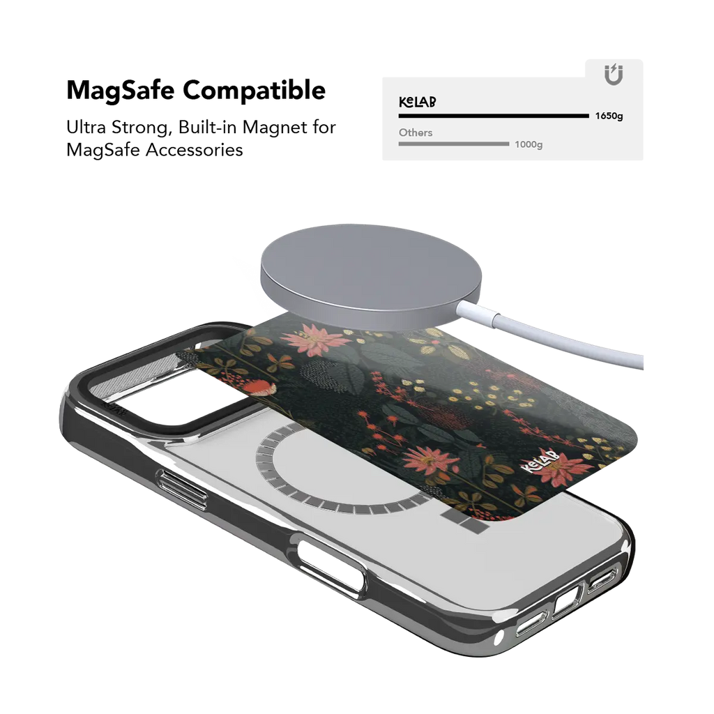 Starlit Botanica | Midnight Floral iPhone Case