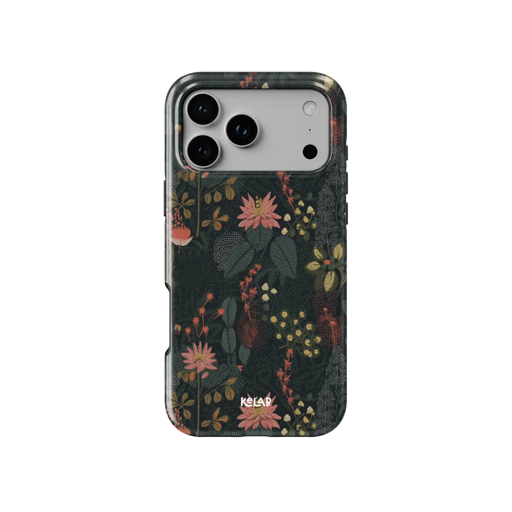 Starlit Botanica | Midnight Floral iPhone Case