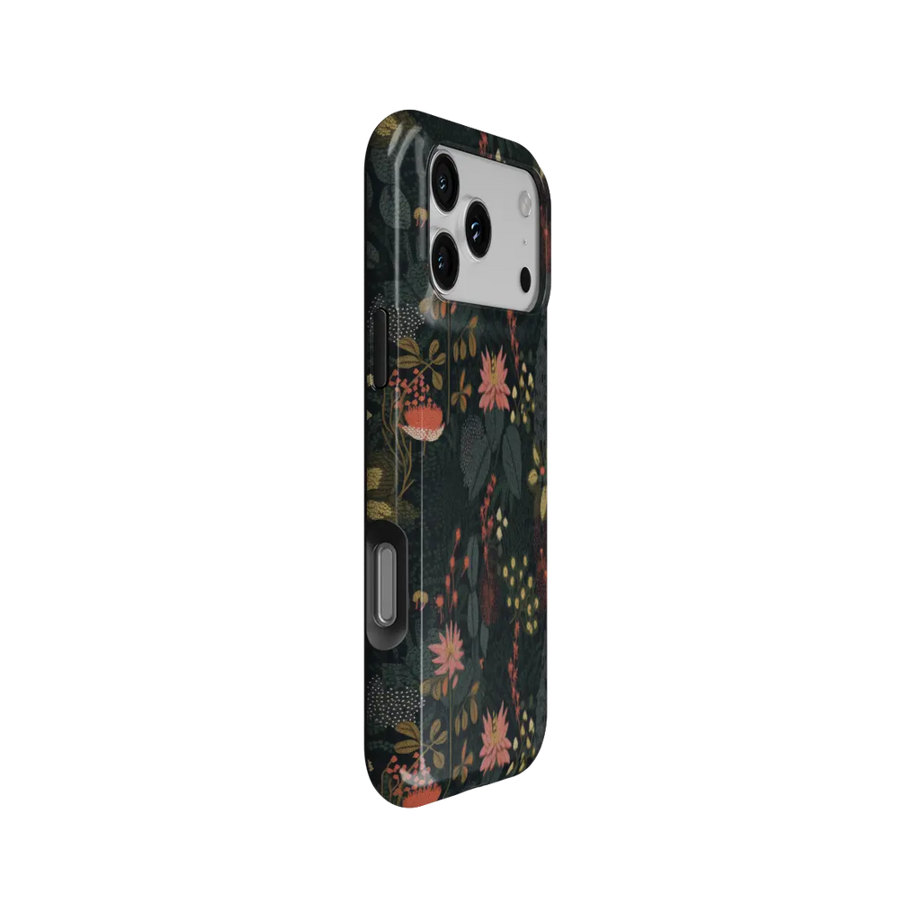 Starlit Botanica | Midnight Floral iPhone Case