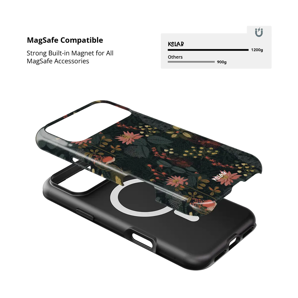 Starlit Botanica | Midnight Floral iPhone Case