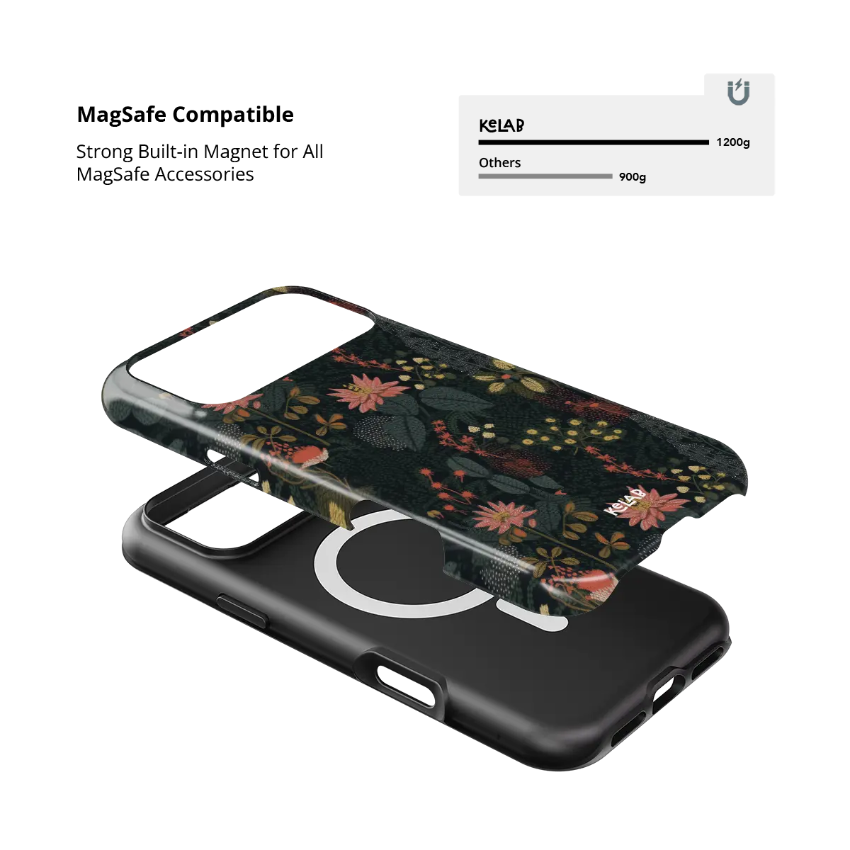 Starlit Botanica | Midnight Floral iPhone Case
