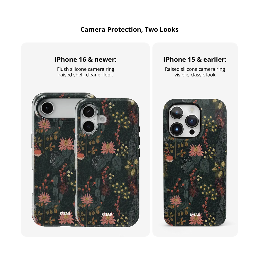 Starlit Botanica | Midnight Floral iPhone Case