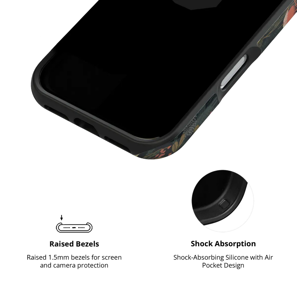 Starlit Botanica | Midnight Floral iPhone Case
