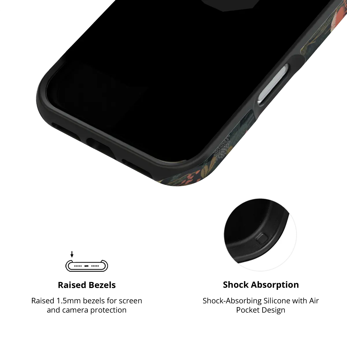 Starlit Botanica | Midnight Floral iPhone Case