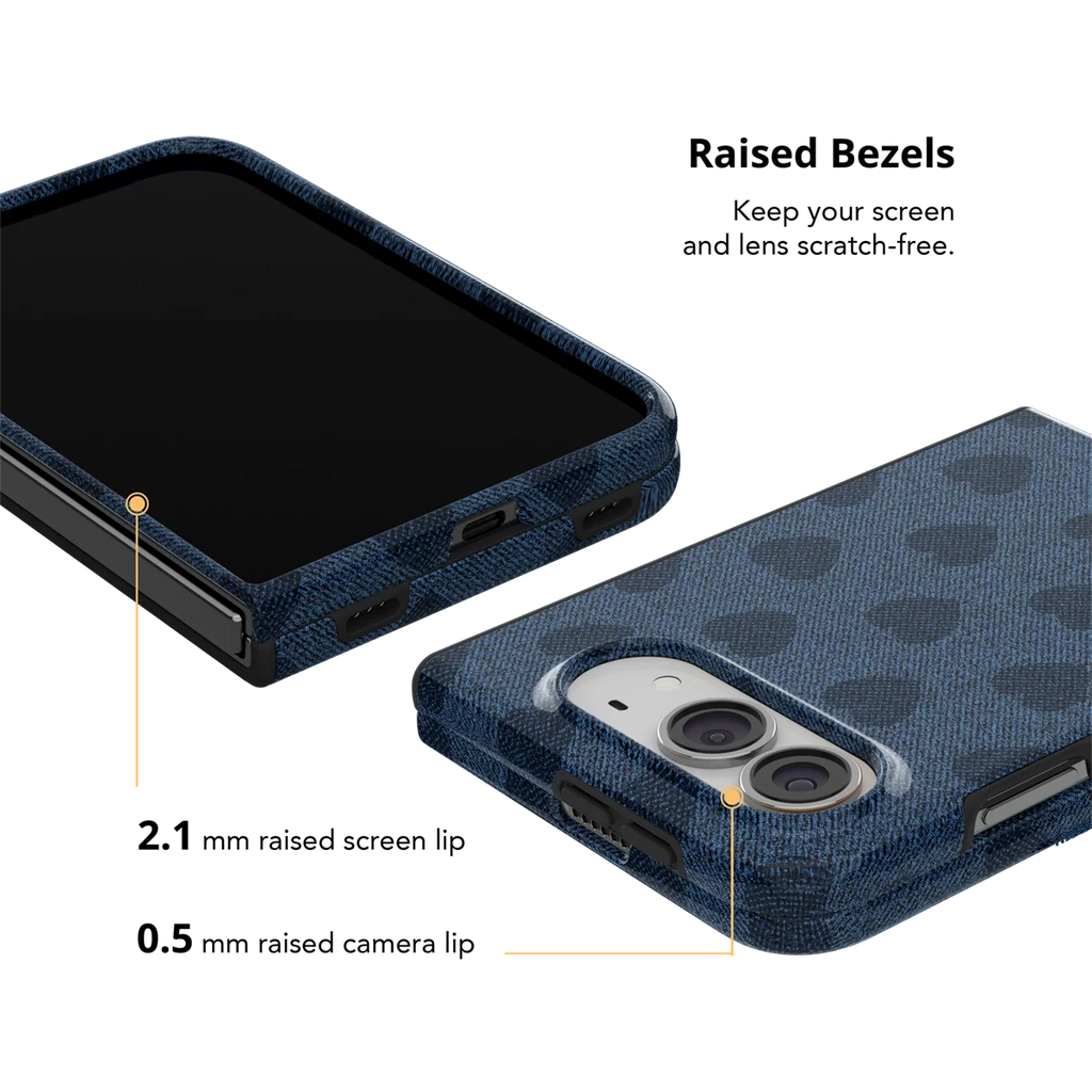Indigo Crush | Denim Heart Y2K iPhone Case