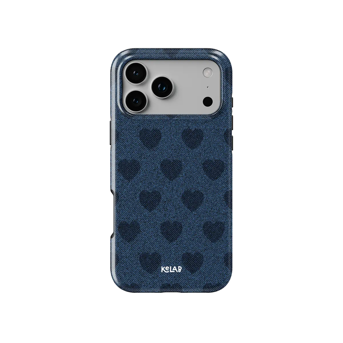Indigo Crush | Denim Heart Y2K iPhone Case