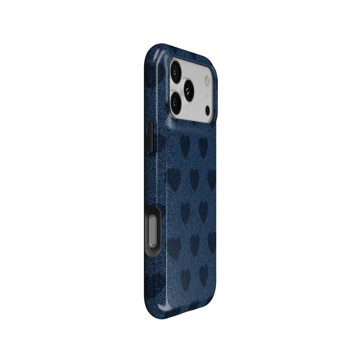 Indigo Crush | Denim Heart Y2K iPhone Case