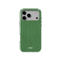 Emerald Drip | Green Stripe Pattern iPhone Case