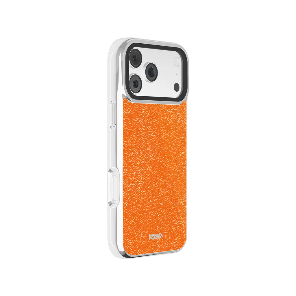 Tangerina | Electric Orange Textured iPhone Case
