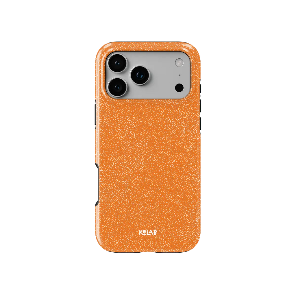 Tangerina | Electric Orange Textured iPhone Case