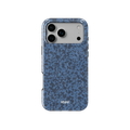 Deep Sea Static | Dark Blue Marble iPhone Case