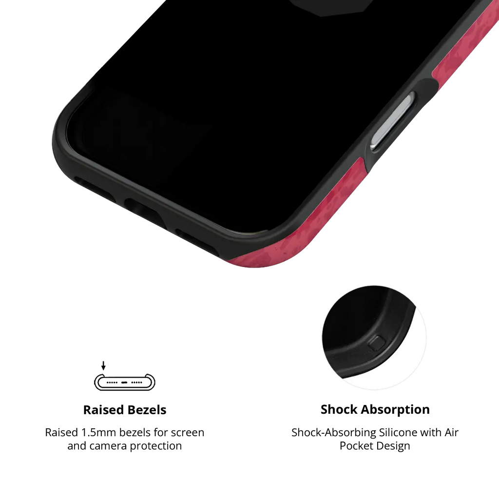 Velvet Vandal | Red Street Camo iPhone Case