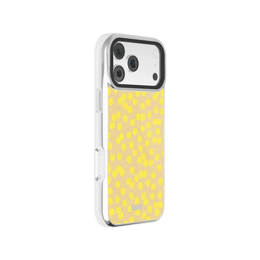 Lemon Drop | Yellow Polka Dot iPhone Case
