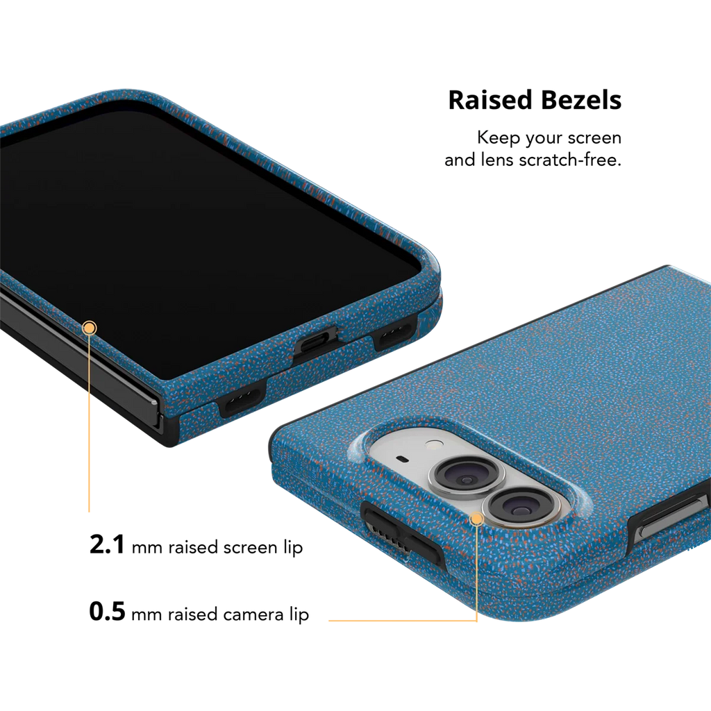 Digital Grain | Blue Terrazzo Speckled iPhone Case