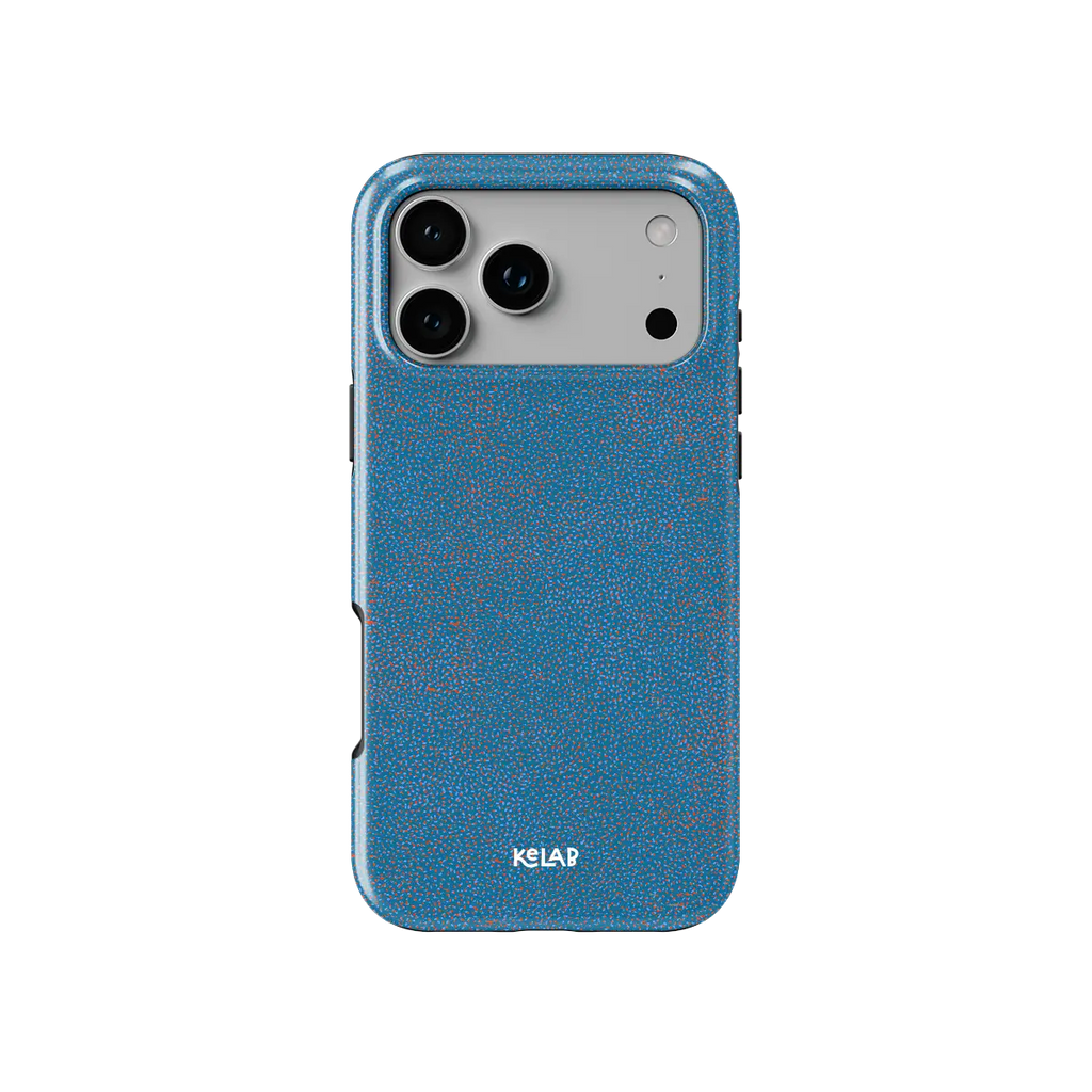 Digital Grain | Blue Terrazzo Speckled iPhone Case
