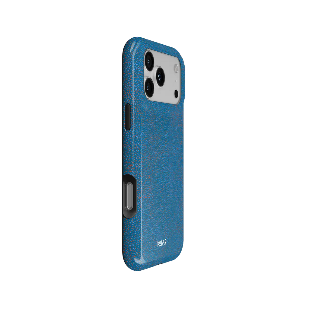 Digital Grain | Blue Terrazzo Speckled iPhone Case