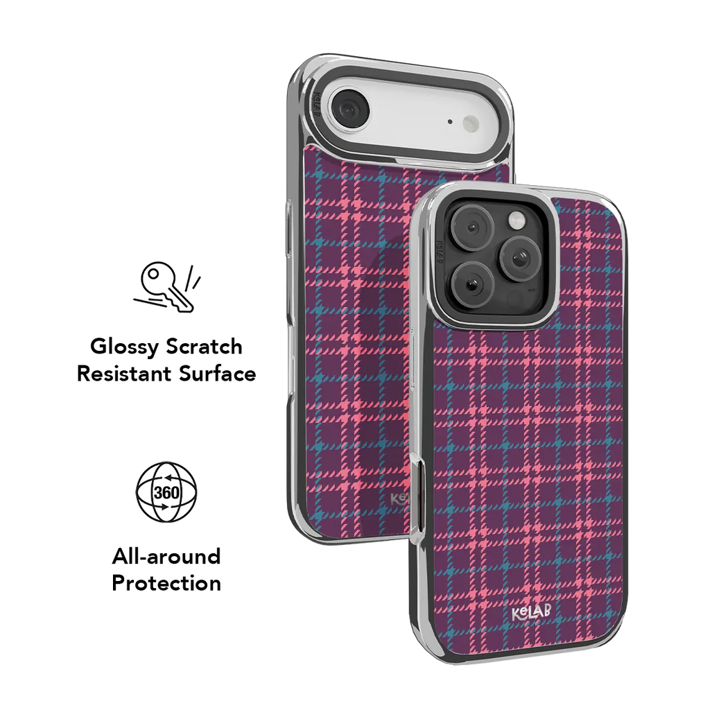 Orchid Tweed | Purple Plaid iPhone Case