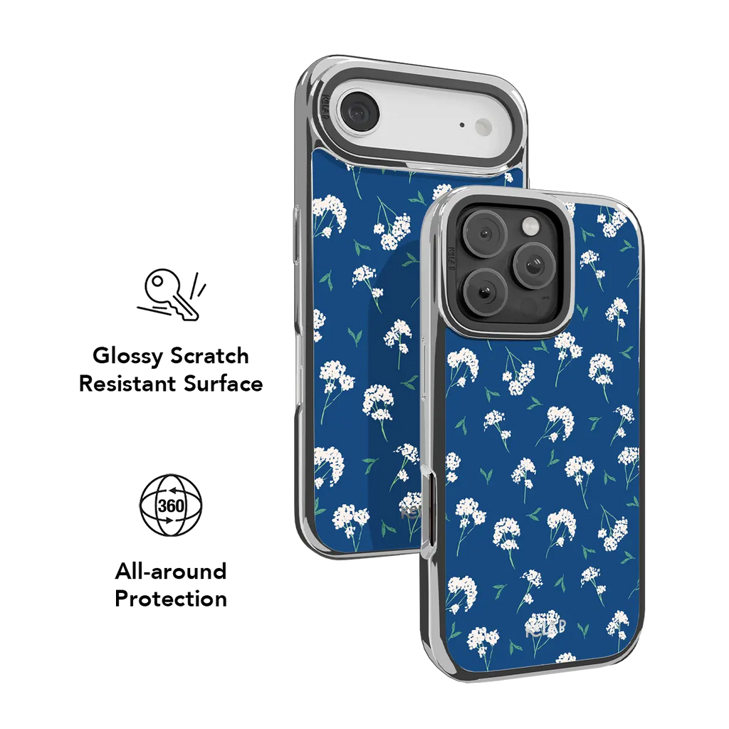 Cobalt Bloom | Blue Floral iPhone Case
